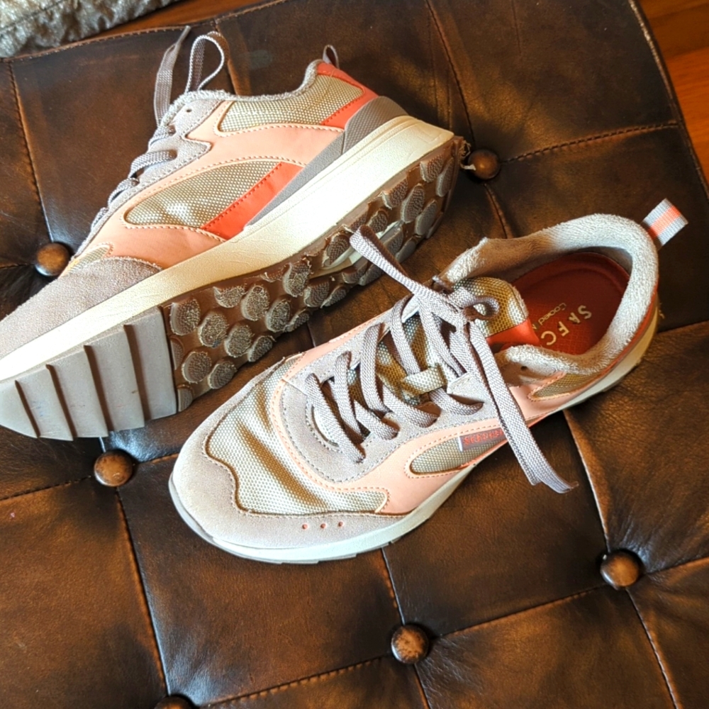 SKECHERS Sunny Street memory foam tennis shoes